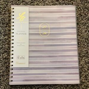 Purple Striped Planner